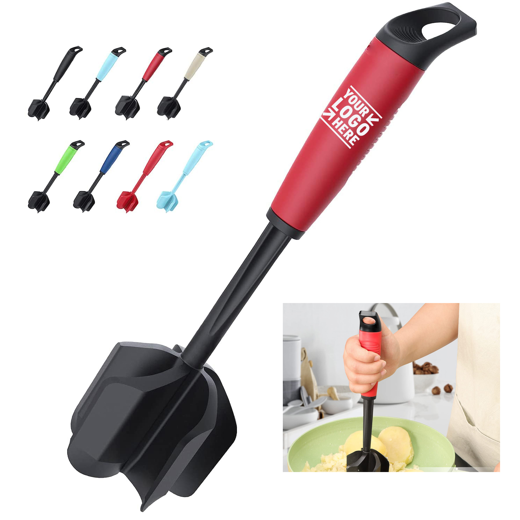 5 Curved Blades Ground Beef Masher Smasher 1