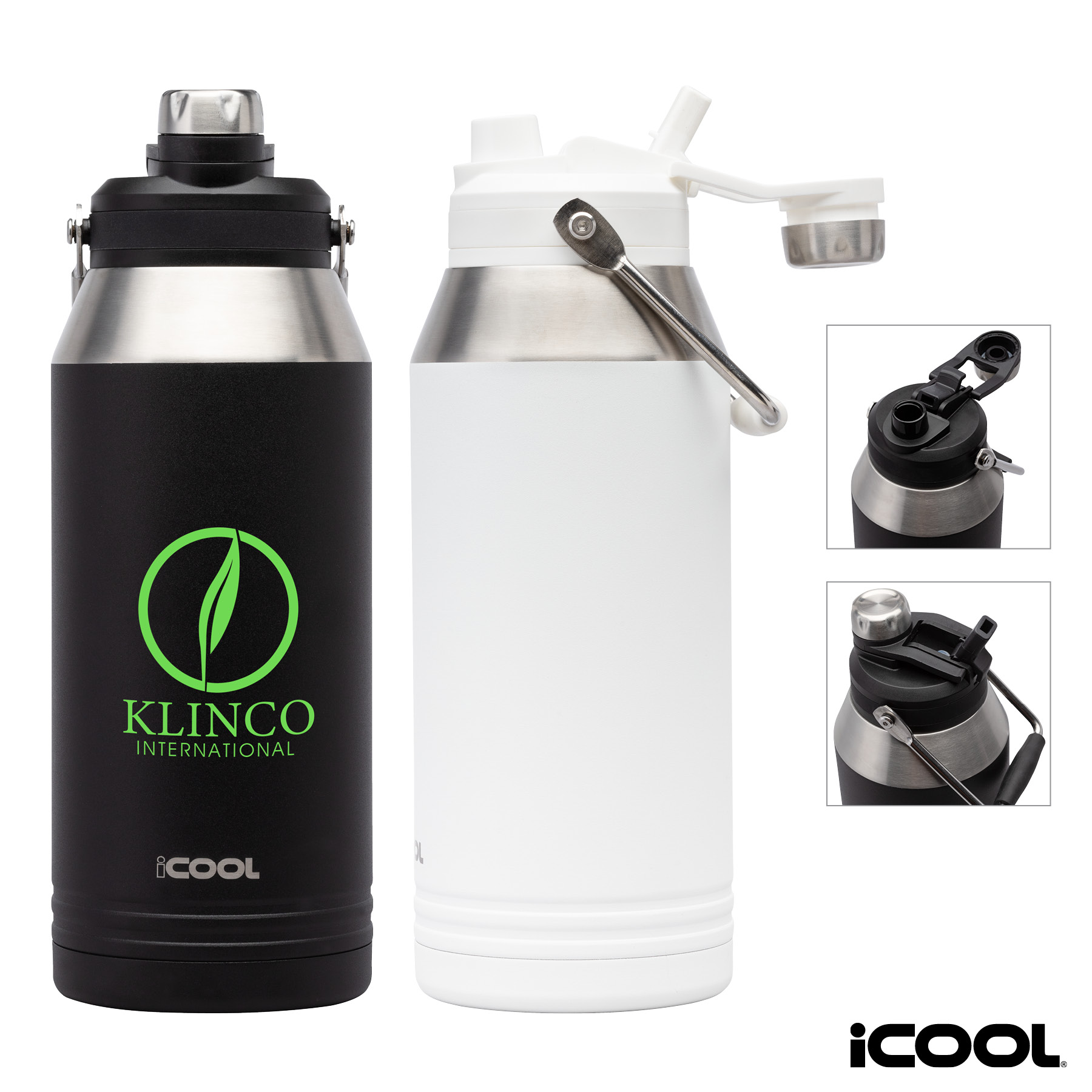 iCOOL® Lakewood 40 oz. Double Wall, Stainless Steel Bottle 18