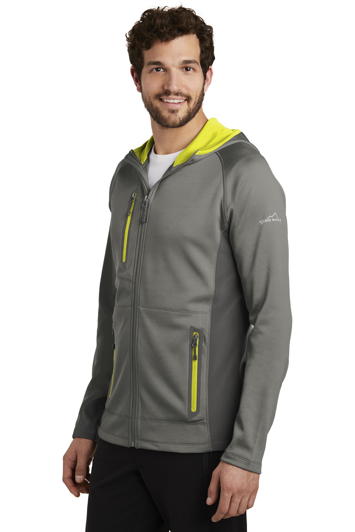 Eddie Bauer Sport Hooded Full-Zip Fleece Jacket. EB244 8