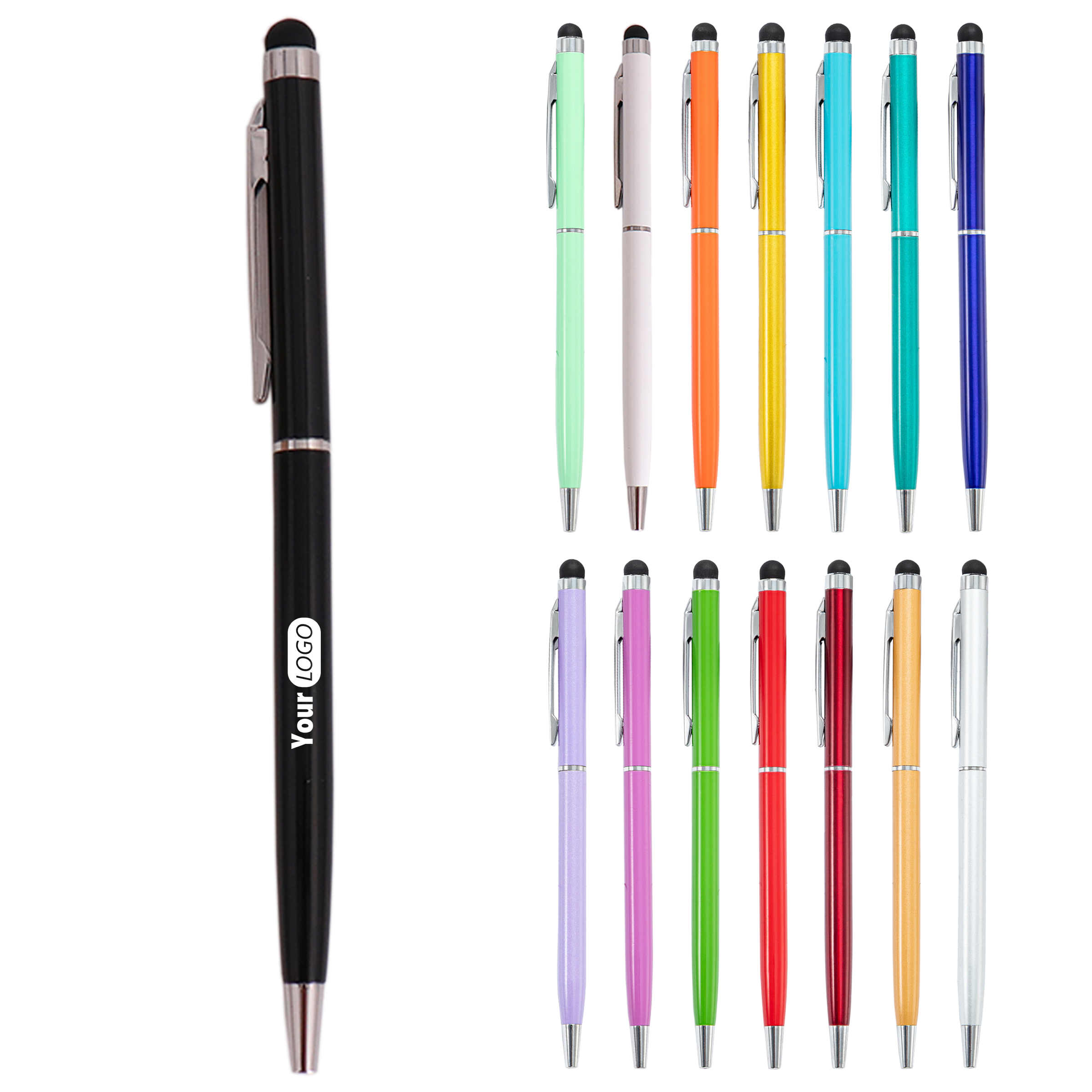 Metal 2-In-1 Rotatable Touchscreen Pen 5