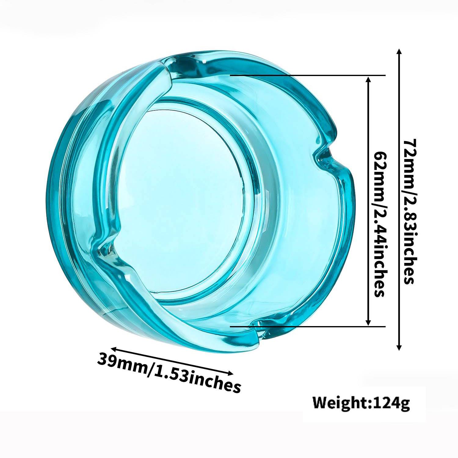 Glass Round Ashtray 4