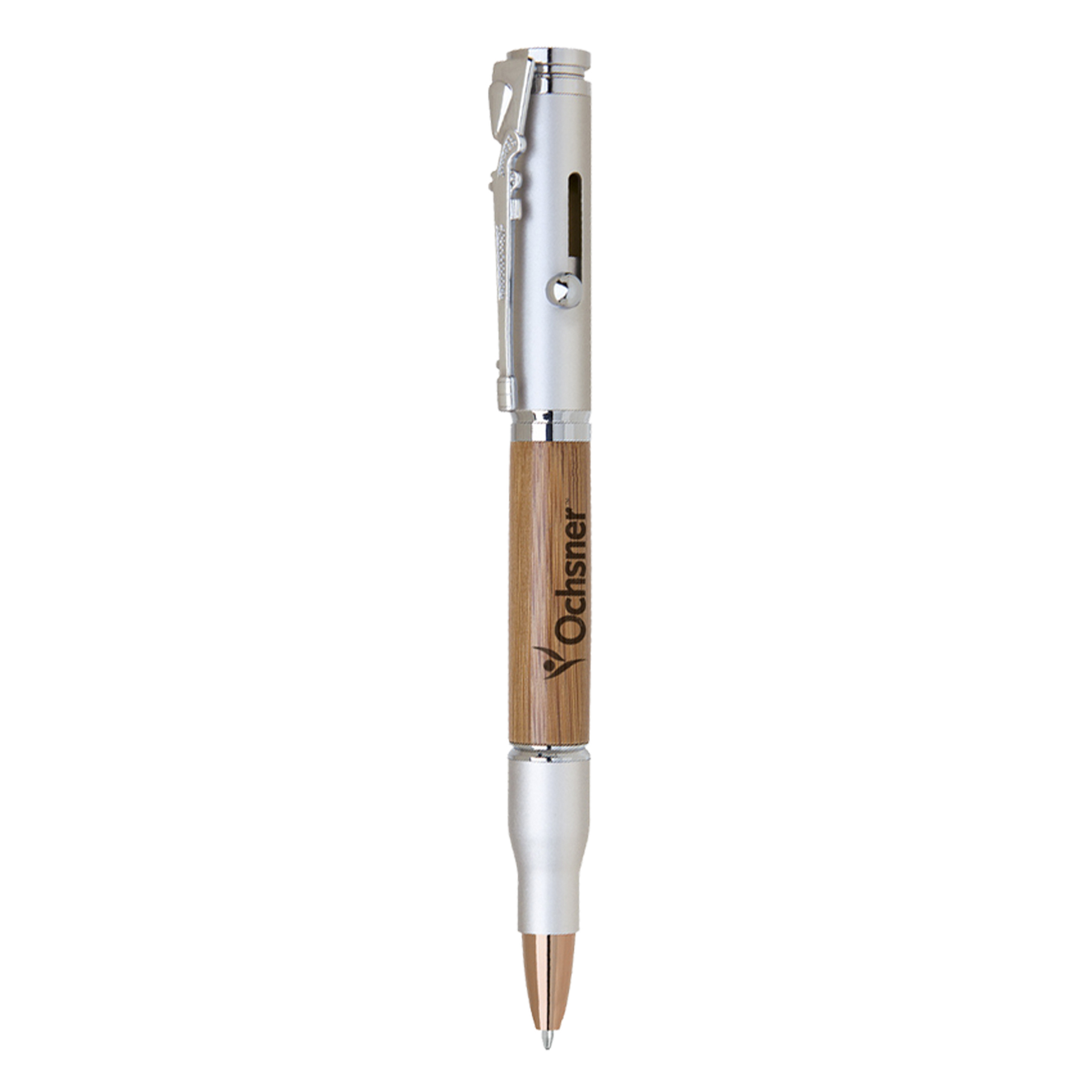 Brindle Bolt Action Bamboo & Brass Pen 3