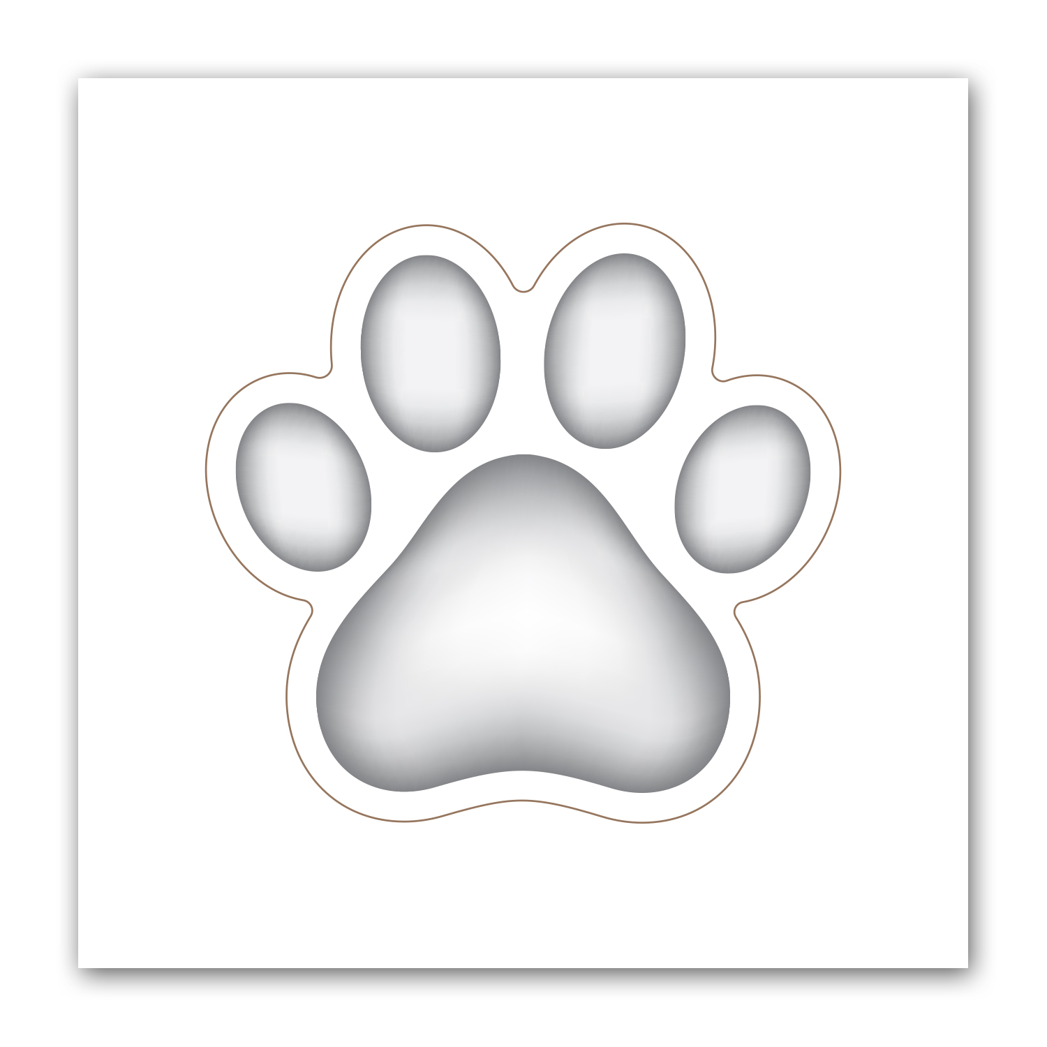 Paw Print Punch Out Picture Frame Magnet 2