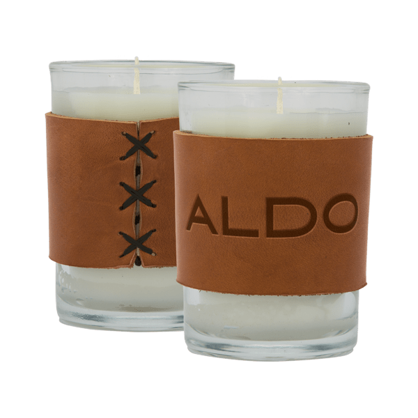 Harper 8 oz. Leather Wrapped Candle 50