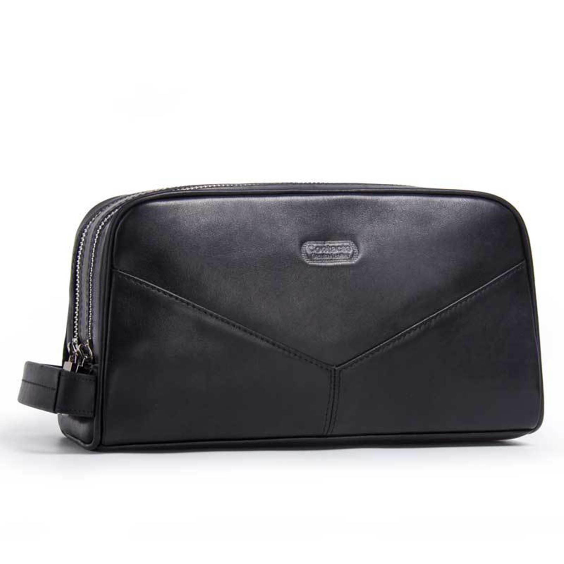 Genuine Leather Wear-resistant Crazy Horse Skin Makeup Bag 7