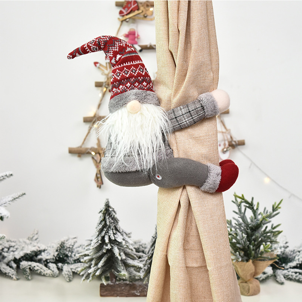 Christmas Knitted Doll Curtain Buckle 6