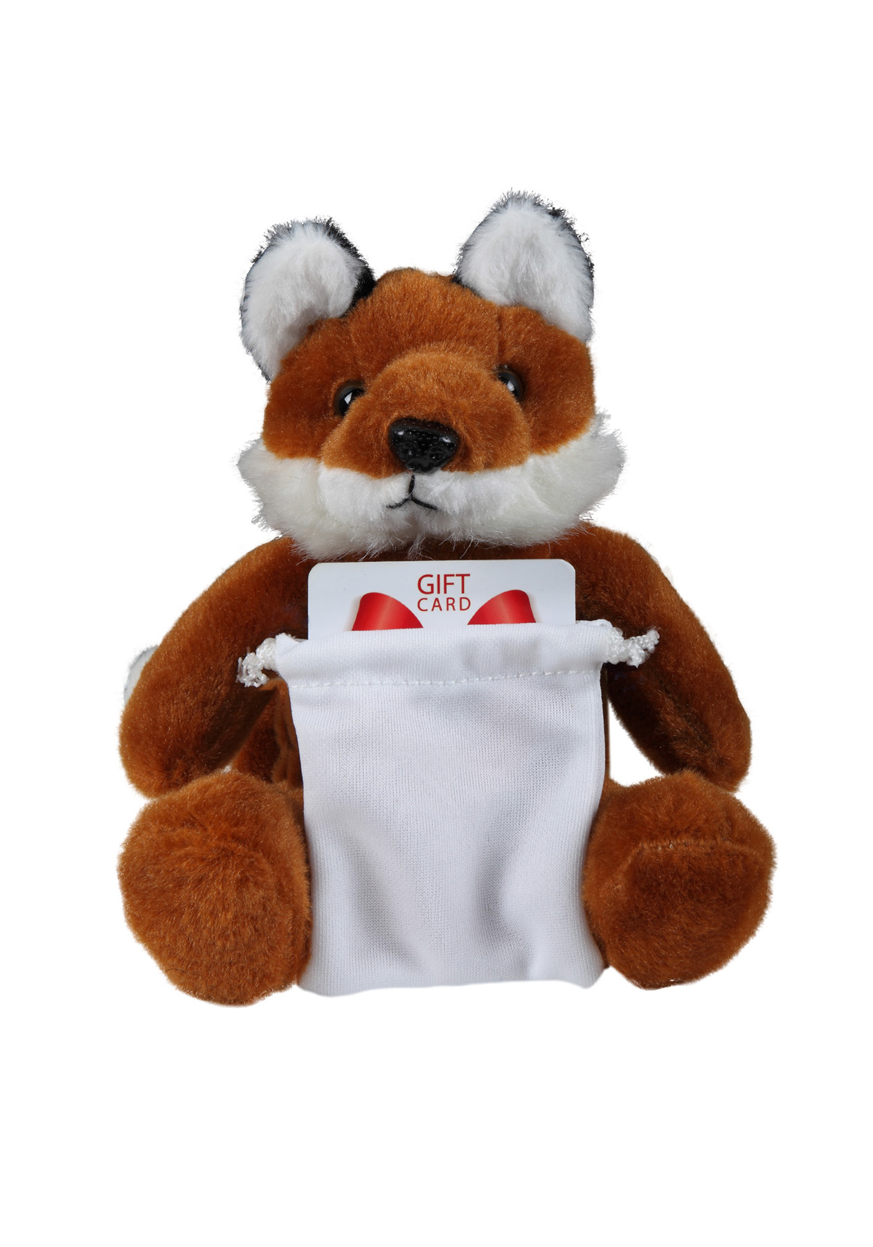 soft plush Fox with gift card sack 5