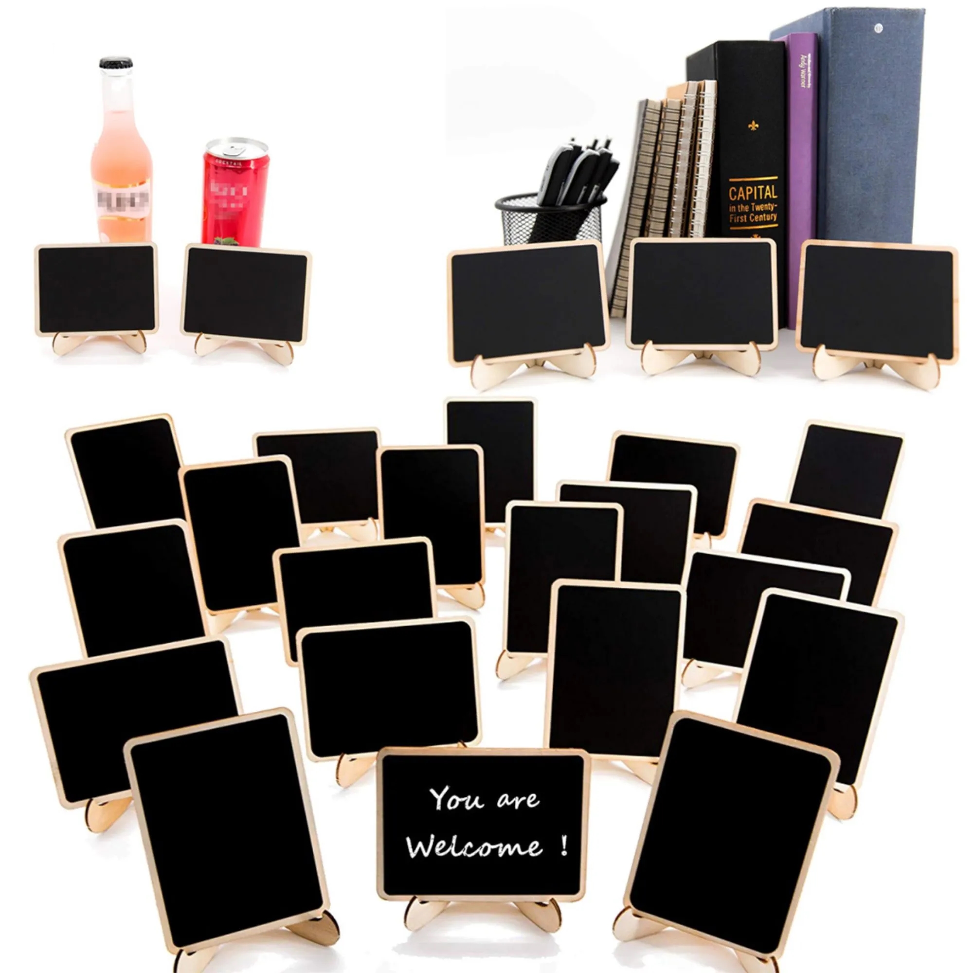 Mini Chalkboards Signs with Easel Stand 2