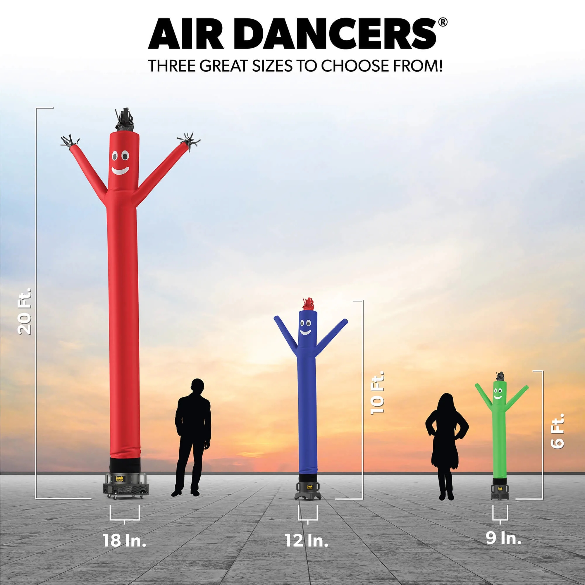 10FT Custom Air Dancer® Set w/ Weather Resistant Blower 5