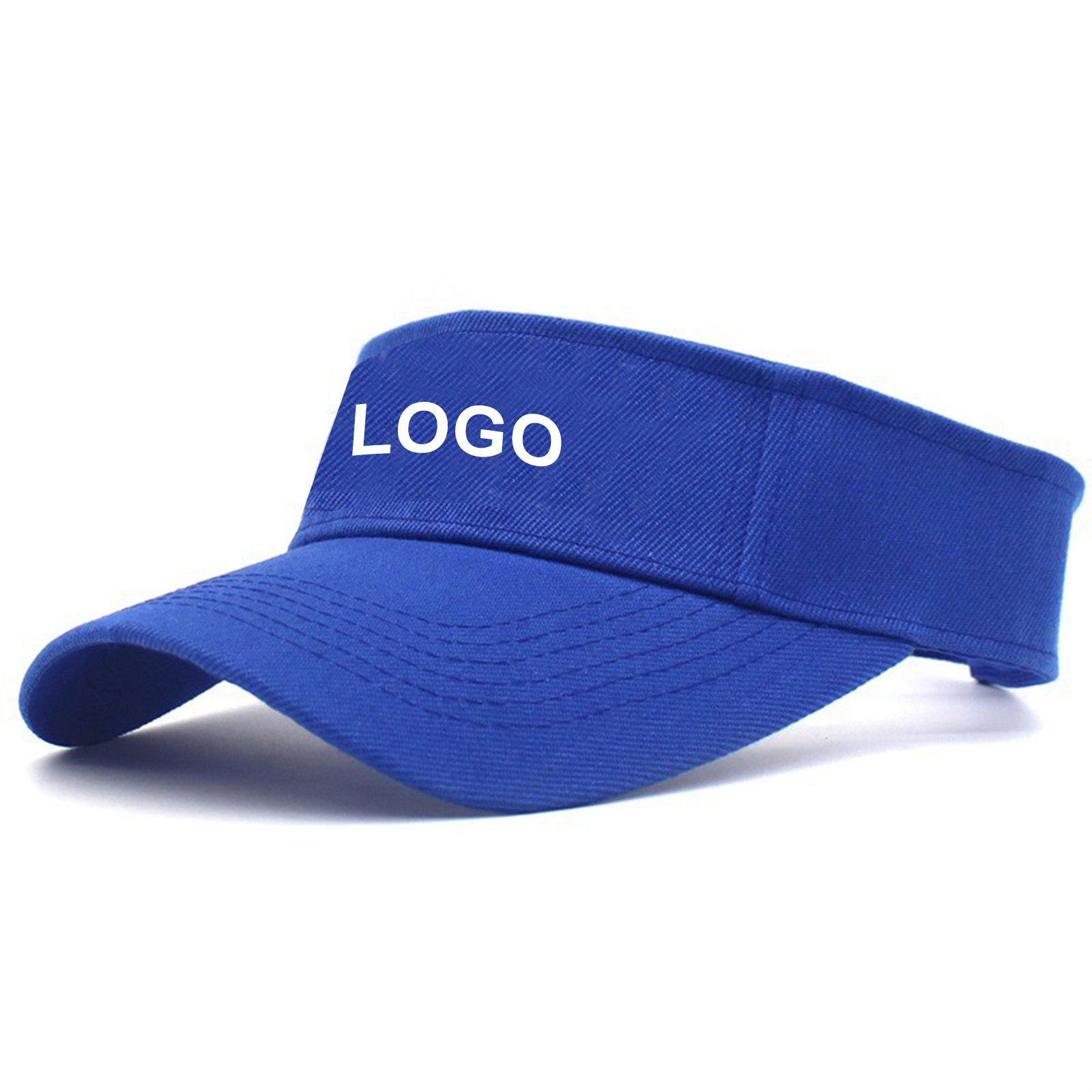 Cotton Sunproof Sport Visor Hats With Velcro 3