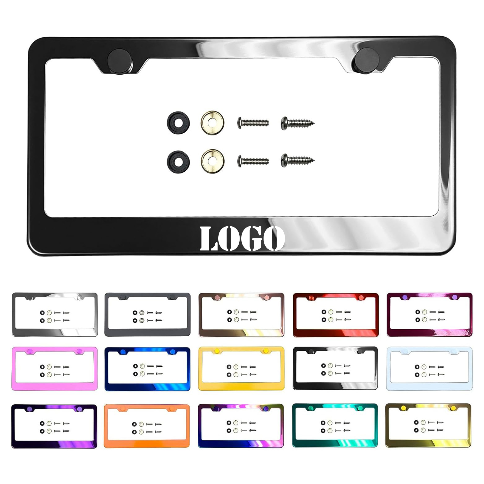 Full Color Metal License Plate Frame 2