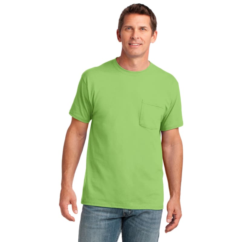 Port & Company Core Cotton Pocket Tee. 81