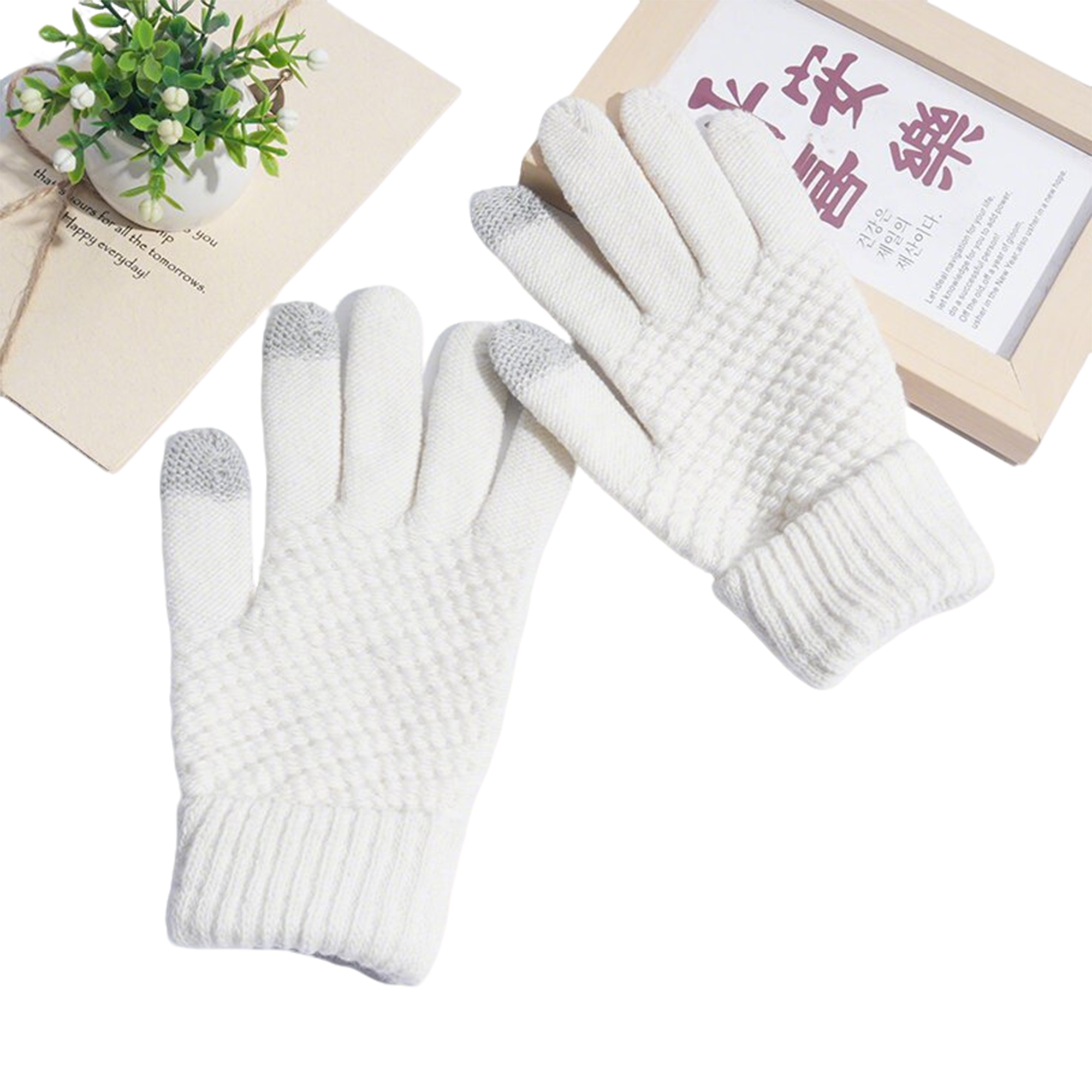 Touchscreen Knit Winter Glove With Soft Lining 7.9" x 4" 10