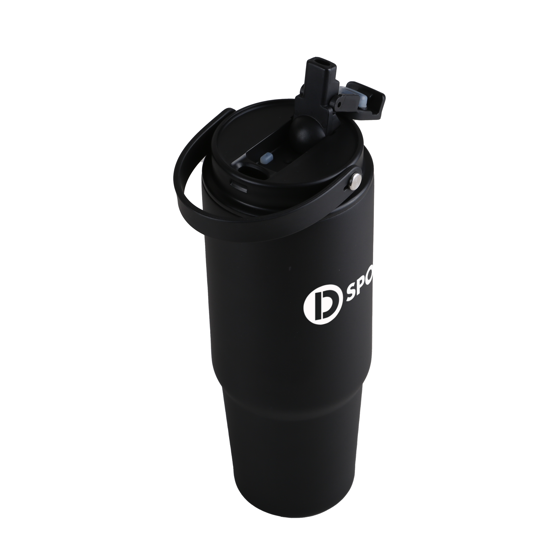 27 Oz. Siam Powder Coated Recycled Stainless Steel Tumbler w/Carrying Handle 5