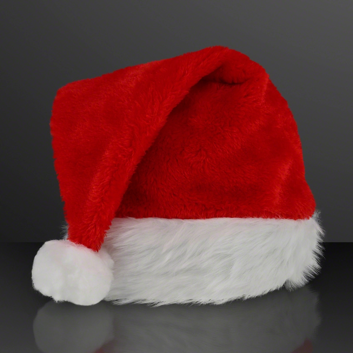 Fuzzy Soft Red Santa Hats (Non-Light Up) 2