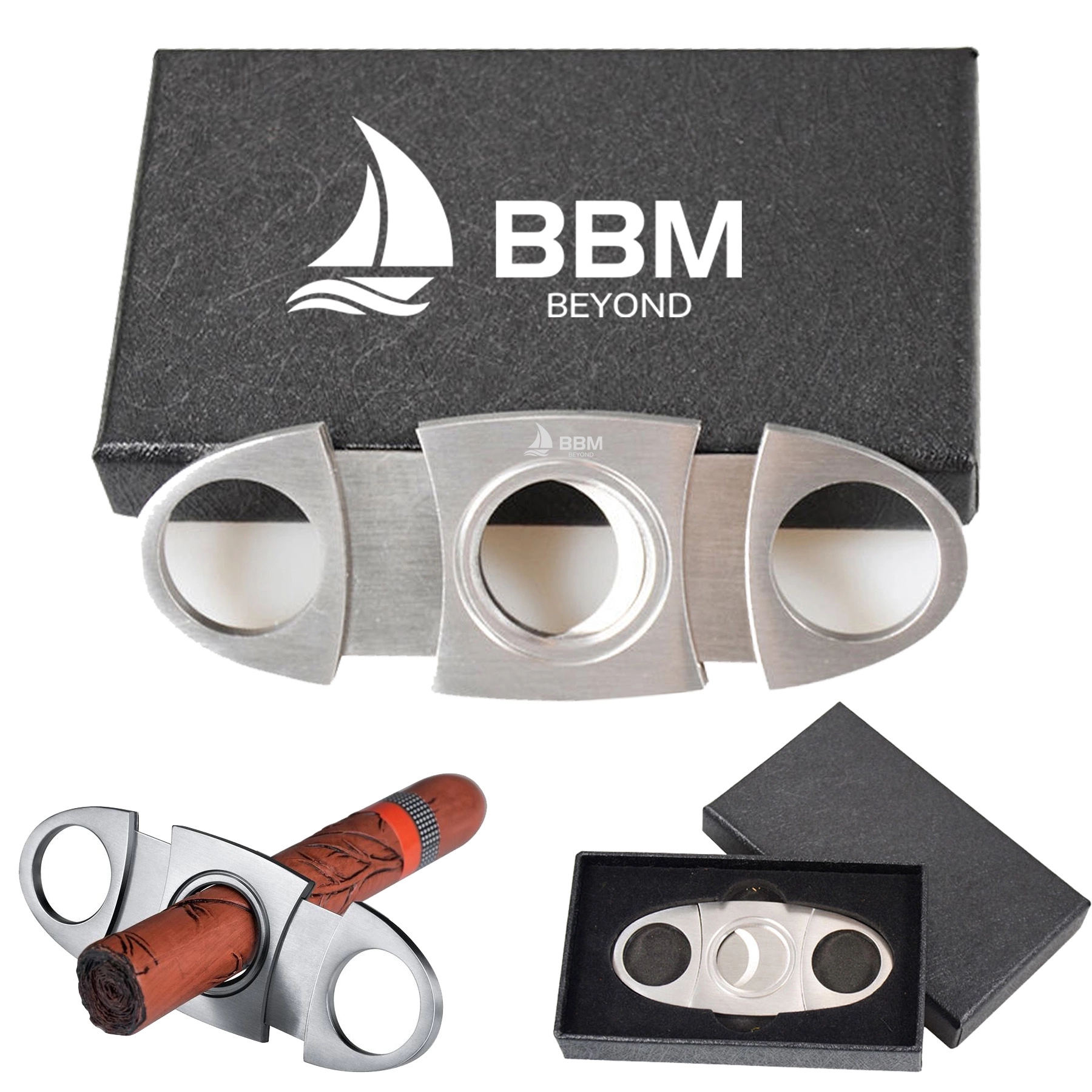 Stainless Steel Cigar Scissors Gift Box 2