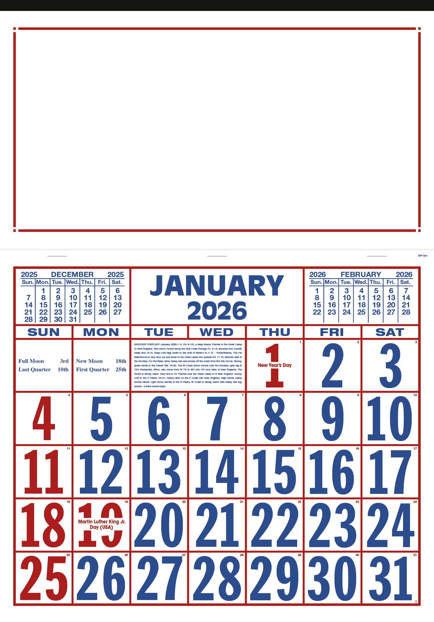 Skinner & Kennedy® Billboard Apron Calendar 10