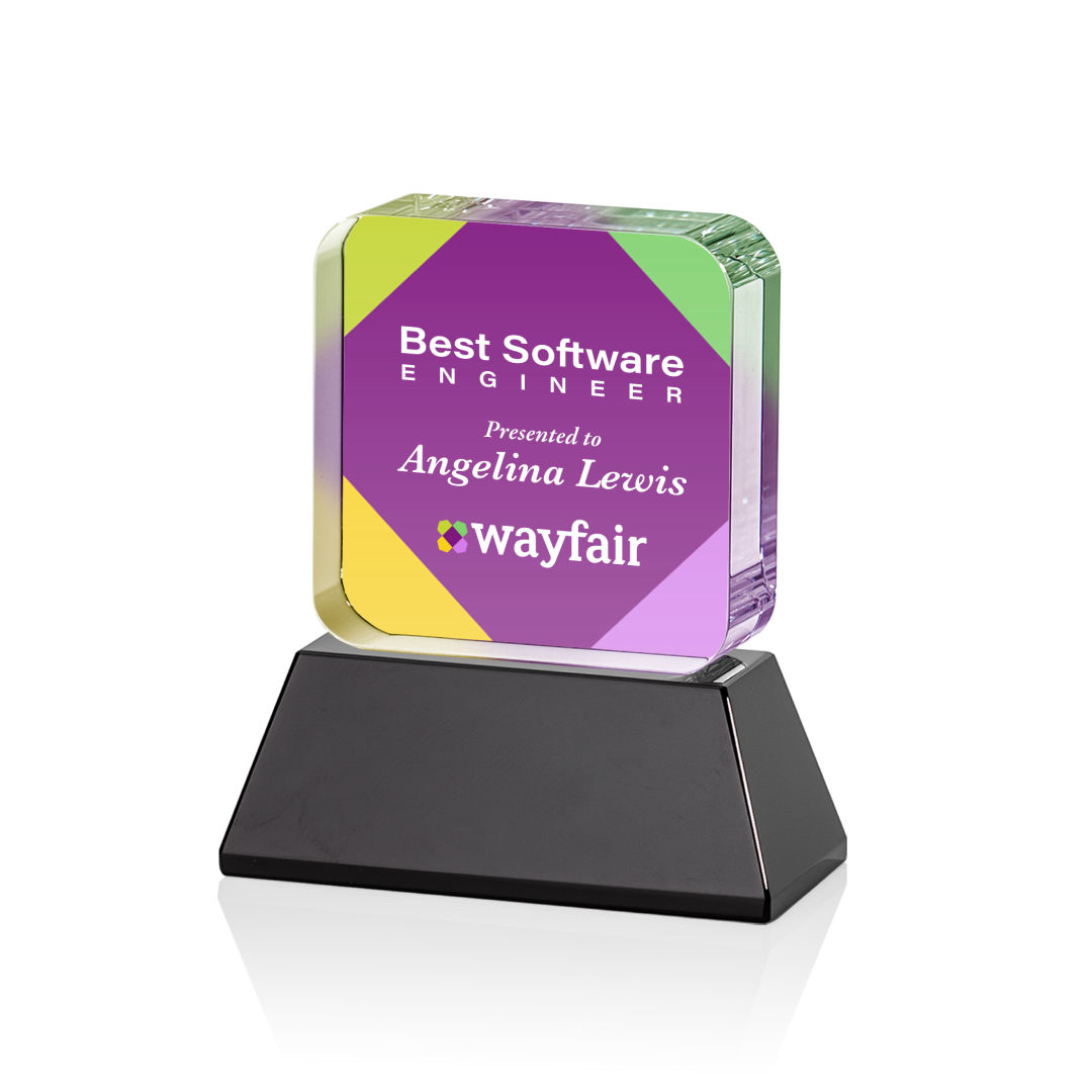 Flamborough VividPrint™ Award on Base - Black 6