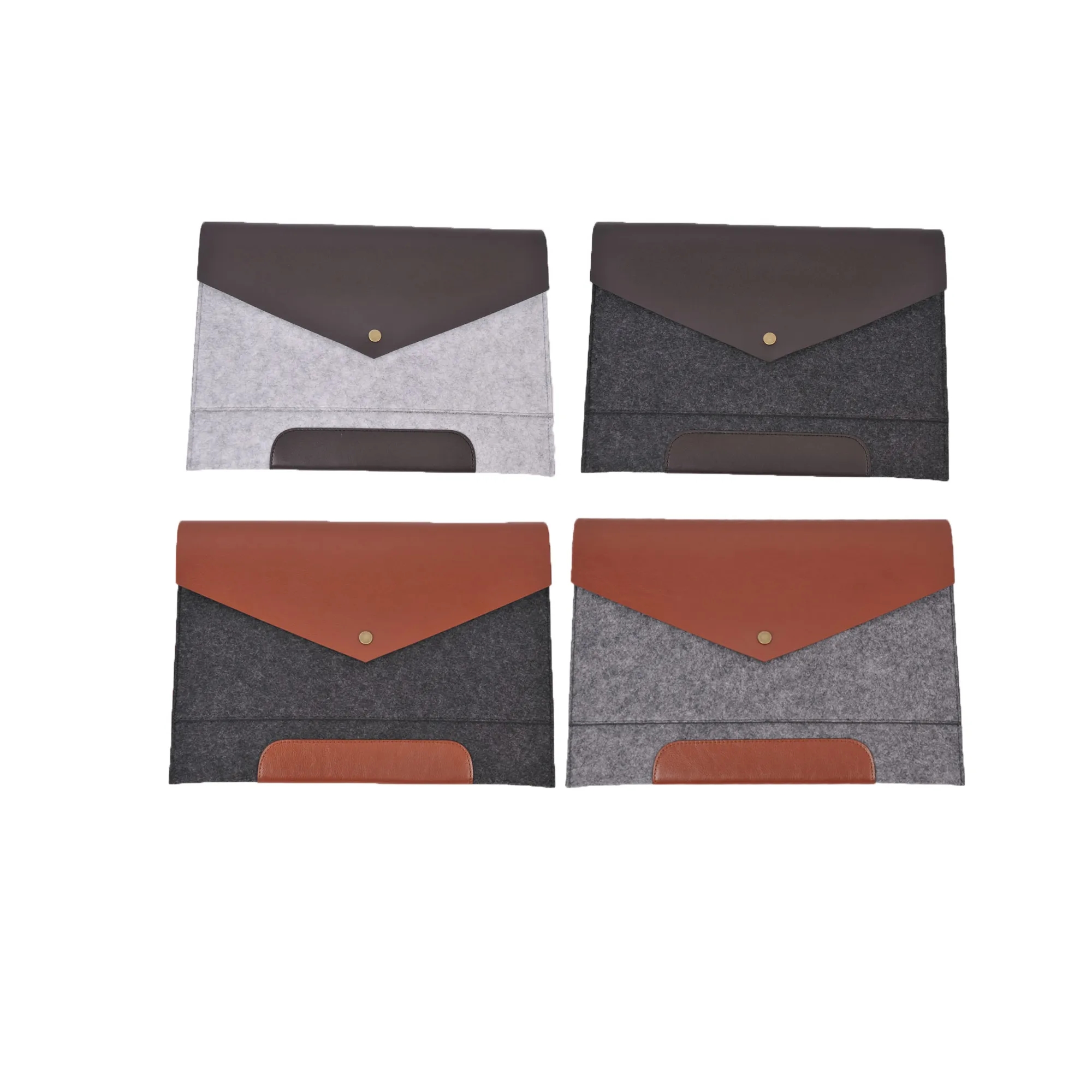 Felt Leather File Bag 3
