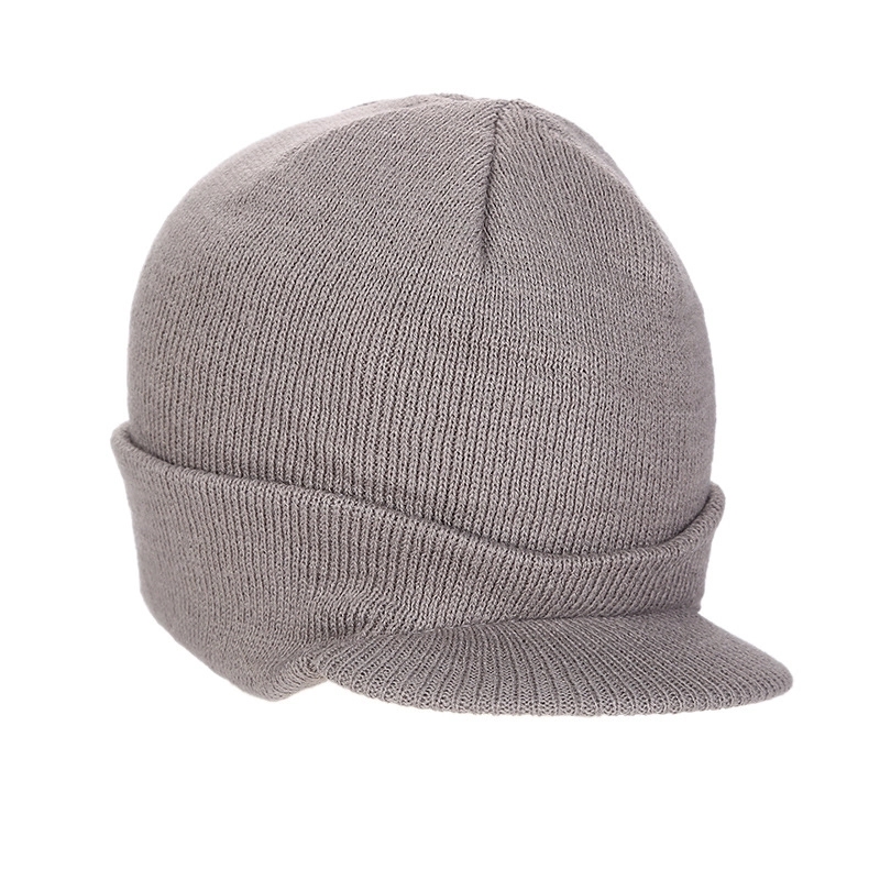 Knit Brim Beanie Cap 2
