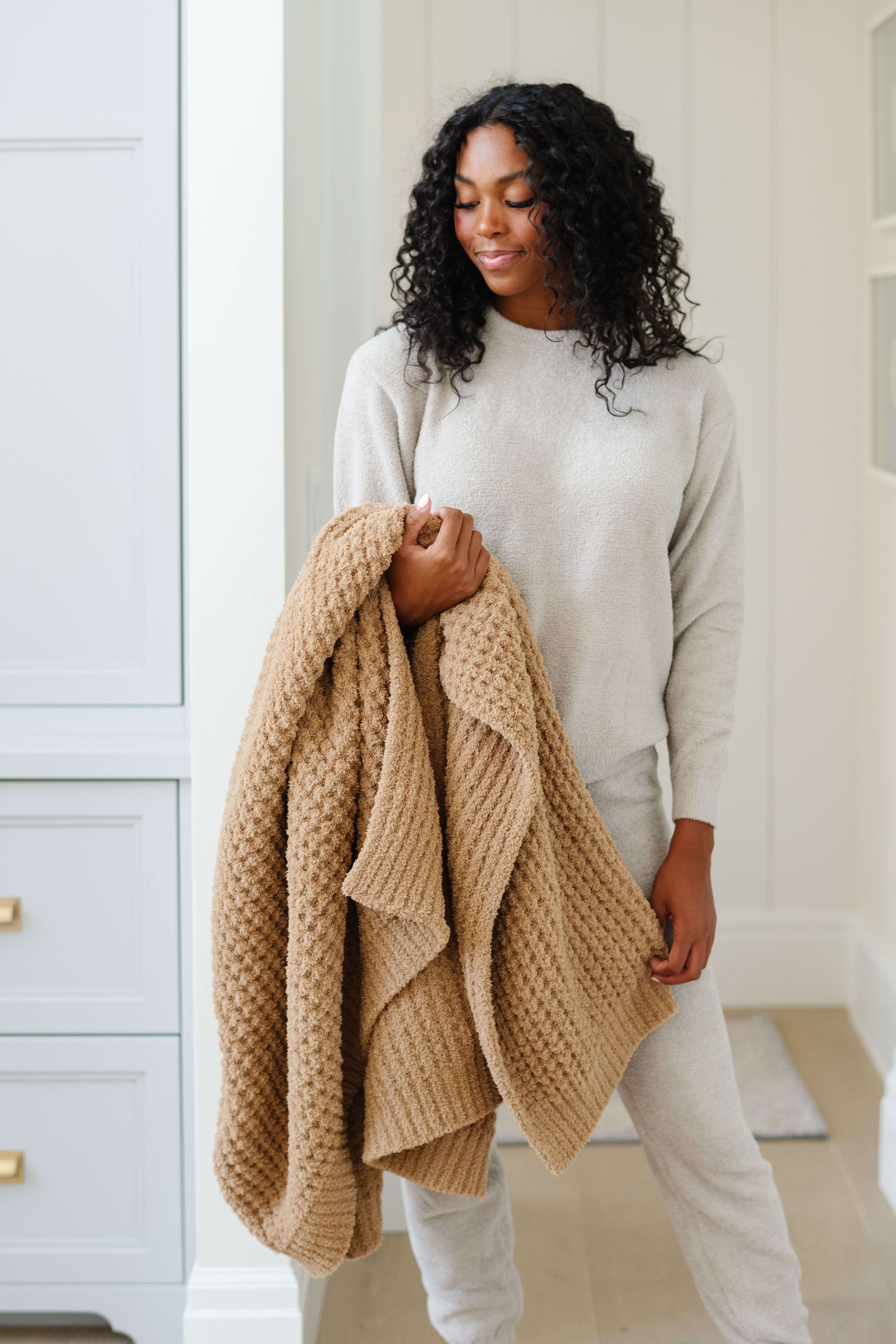Waffle Knit Allspice-XL Luxury Blanket (60x80) 4