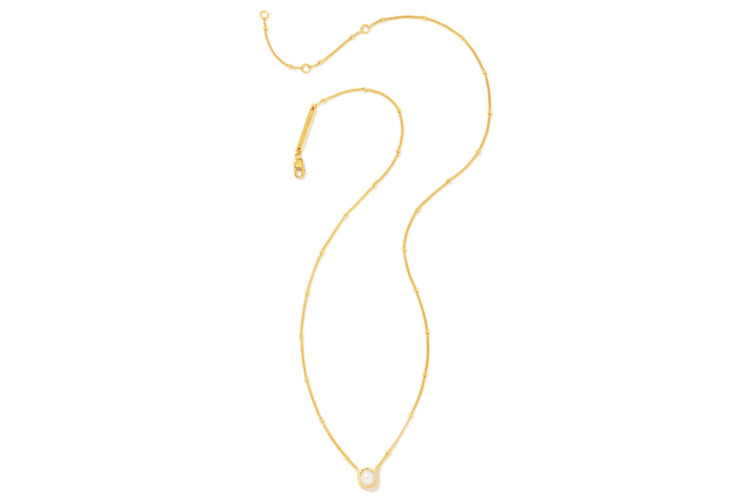Kendra Scott Davie Pearl 18K Gold Vermeil Pendant Necklace in Freshwater Cultured Pearl 1