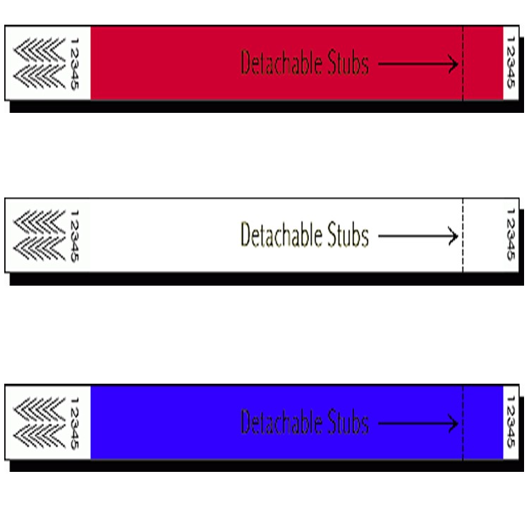 Stub 1" Tyvek Wristband 3