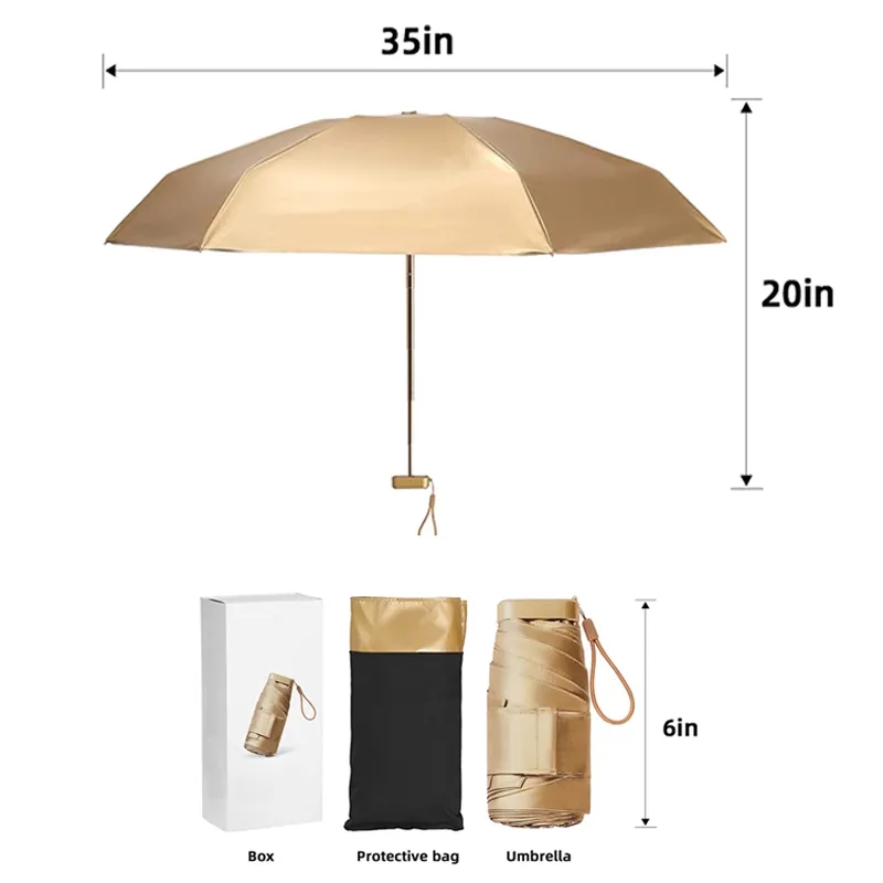 Mini Compact Folding Umbrella 9