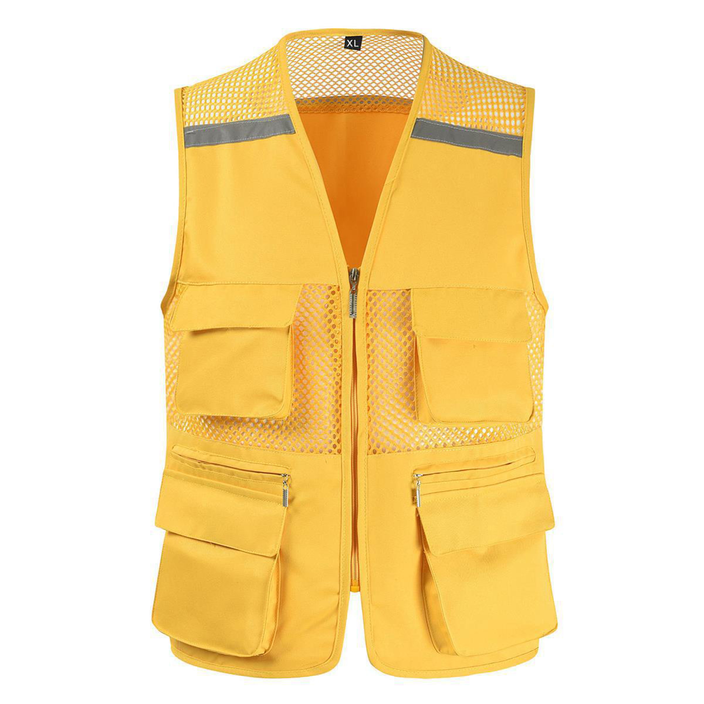 Polyester Fishing Net Reflective Vest Activity Suit 8