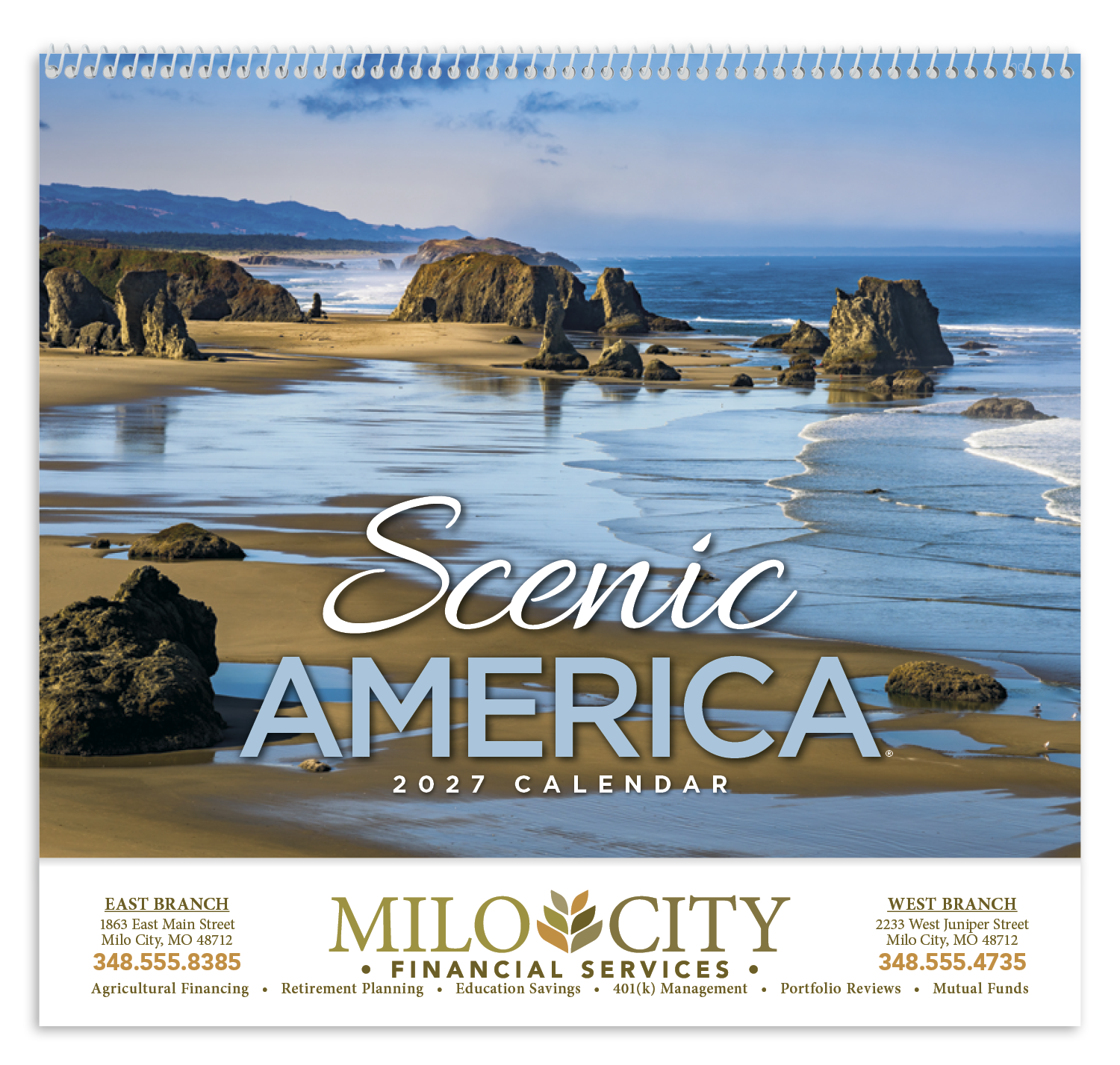 HotLine® Products Scenic America® Appointment Calendar - Spiral 49