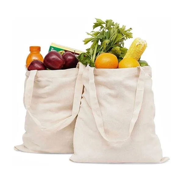 12 oz Cotton Canvas Reusable Tote Bags 3