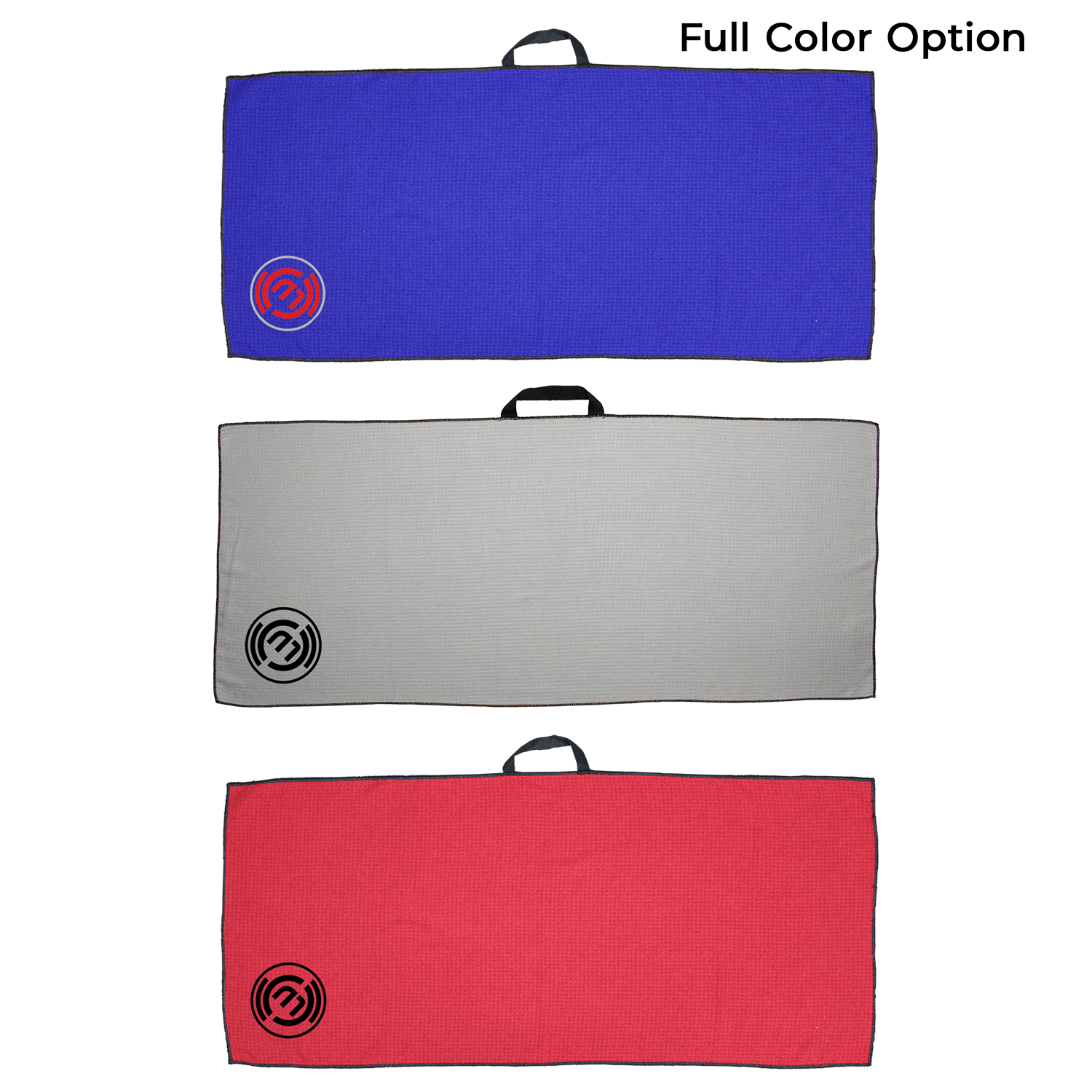 17" X 40" RPET Waffle Caddy Golf Towel 1