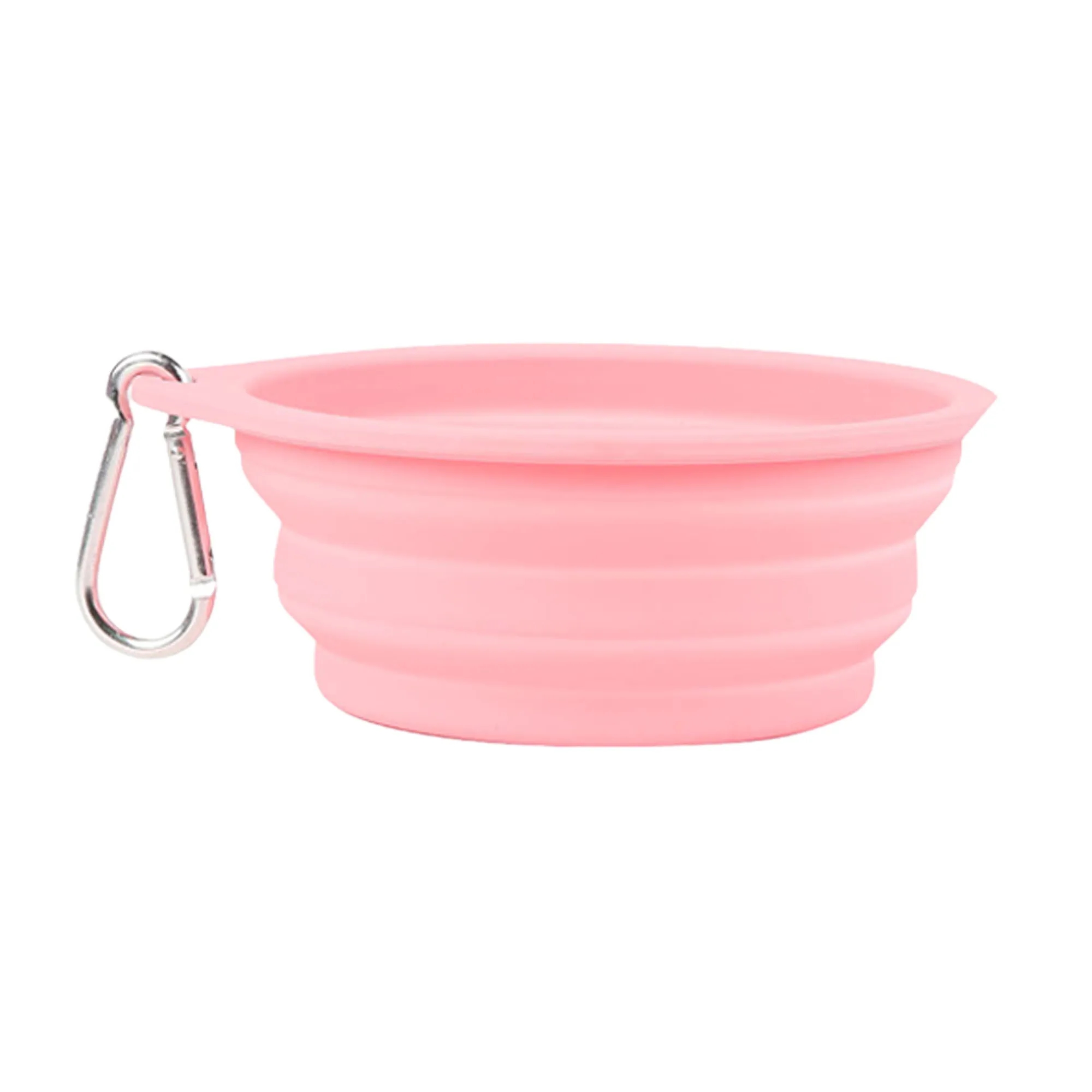 Collapsible Travel 20oz Silicone Pet Bowl with Carabi 3