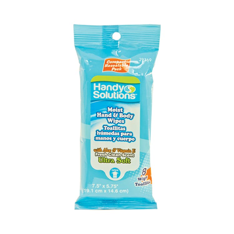 Hand & Body Wipes - 8 Pack Aloe & Vitamin E 2