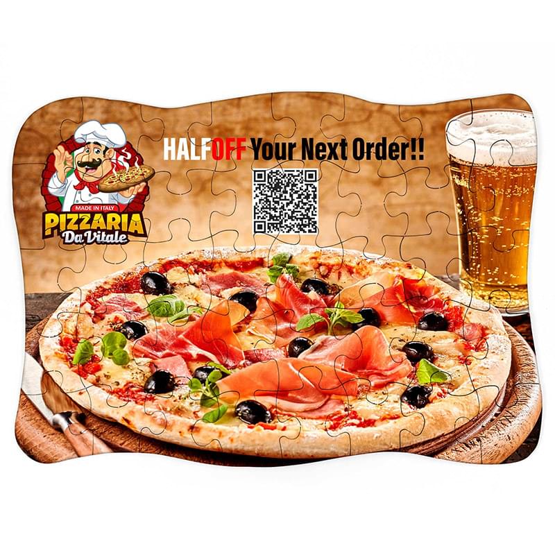 40 Pieces Full Color 9.5x6.5 Custom Jigsaw Puzzle 5