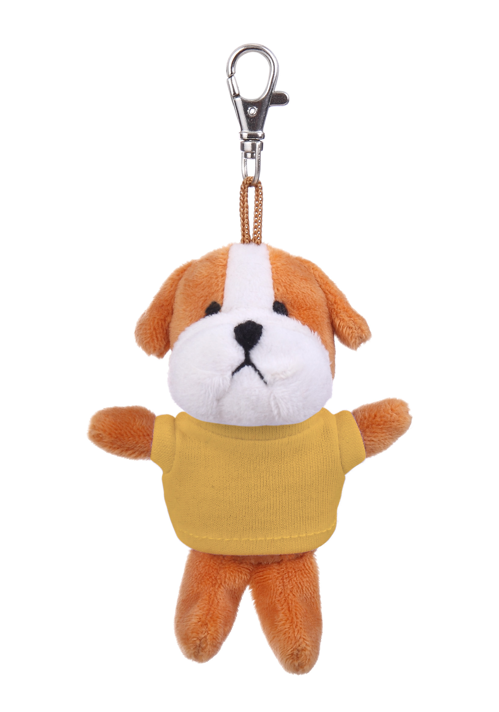 Soft Plush Bulldog Keychain with Tee 12