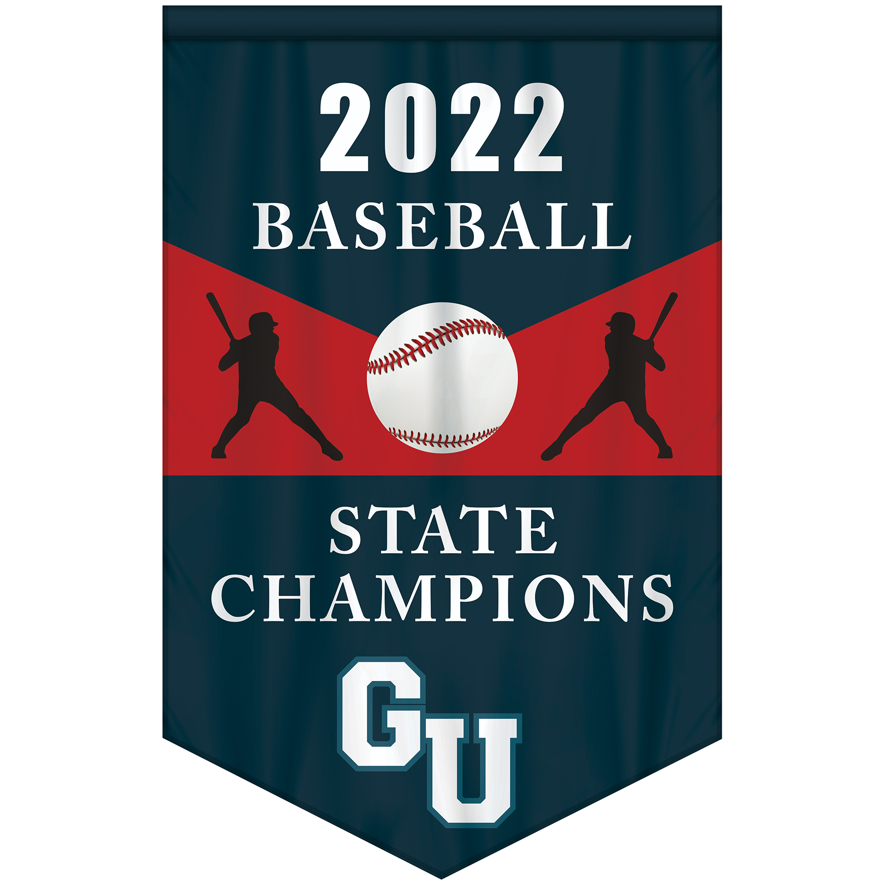 4' x 6' Championship Banner Double Sided V-Cut 4