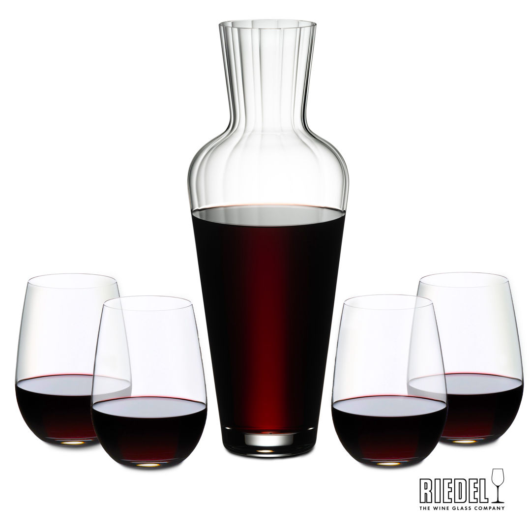 RIEDEL Mosel Decanter & Stemless Wine Set 3