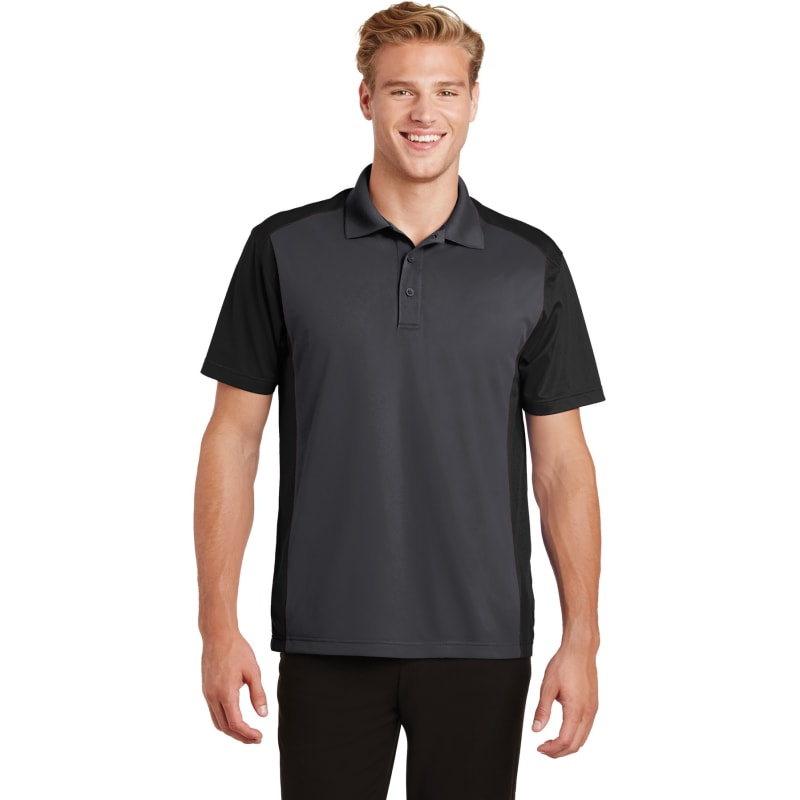 Sport-Tek Colorblock Micropique Sport-Wick Polo. 15