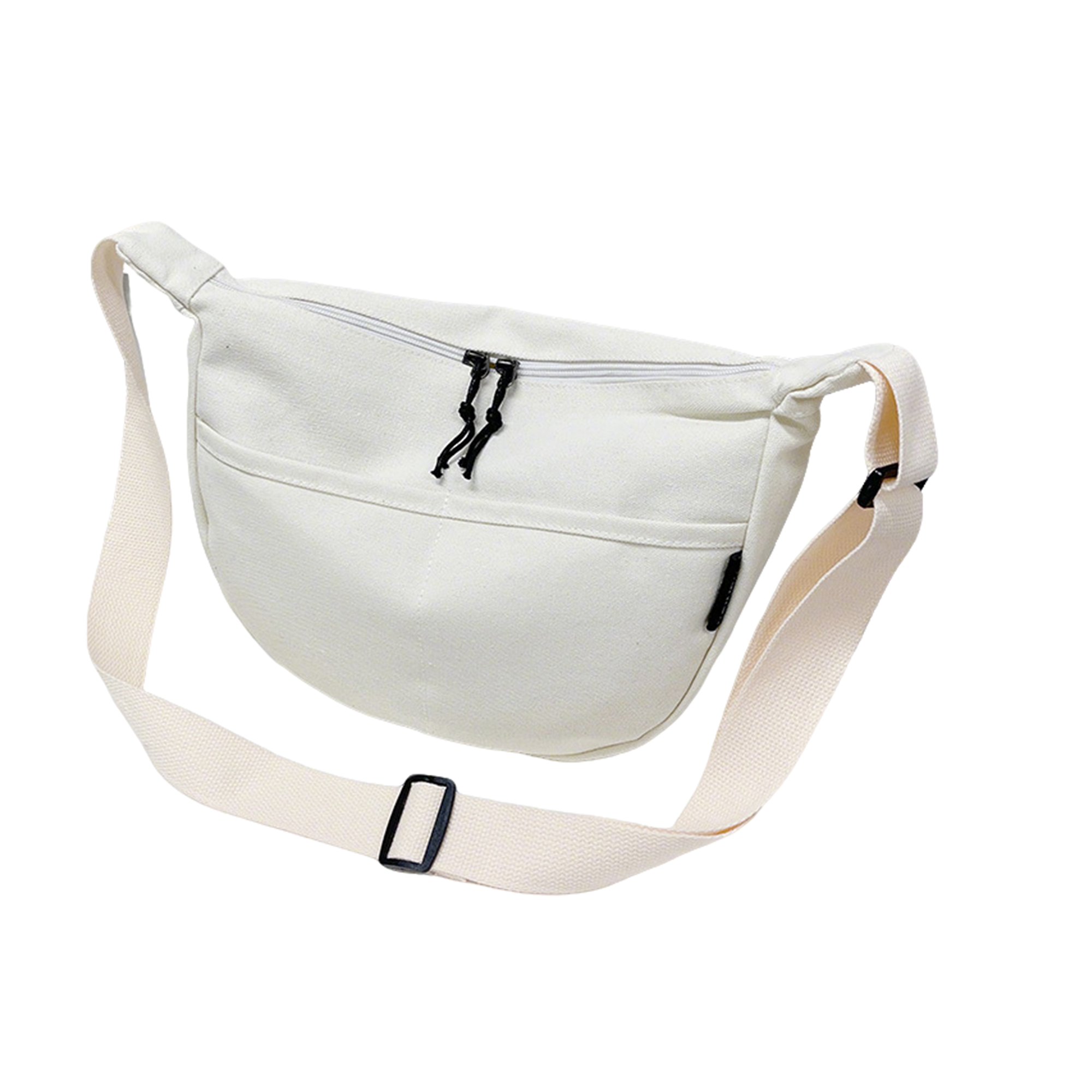Canvas Crossbody Messenger With Zipper Opening 8.6" Length X 11.8" Width X 4.3" Height 7