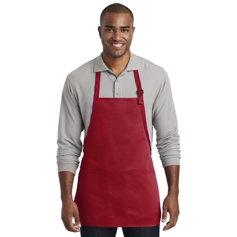 Port Authority Medium-Length Two-Pocket Bib Apron. 16