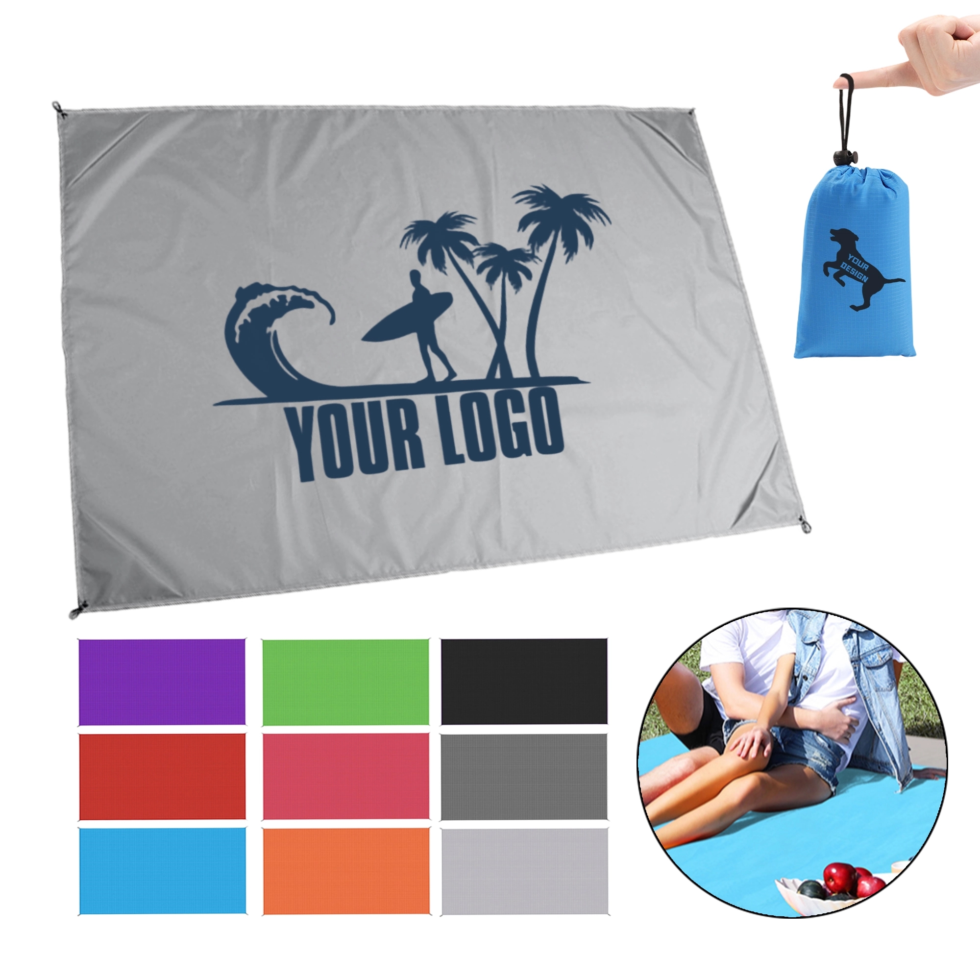 Sandproof Large Beach Picnic Mat 6