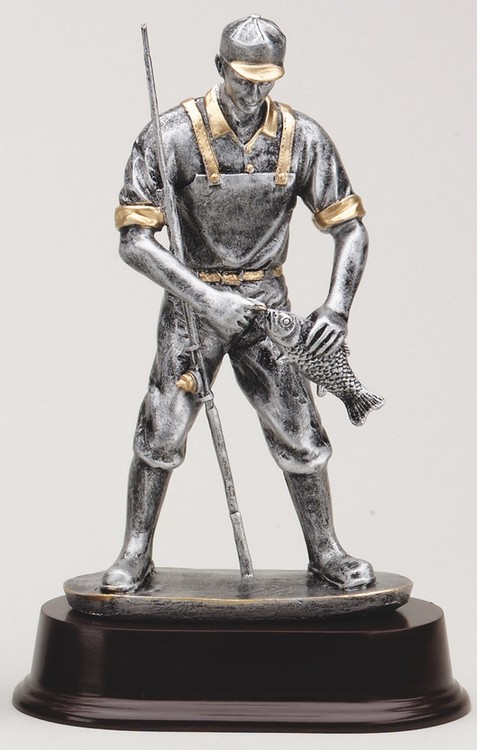 9" Tall Fisherman Figure Award