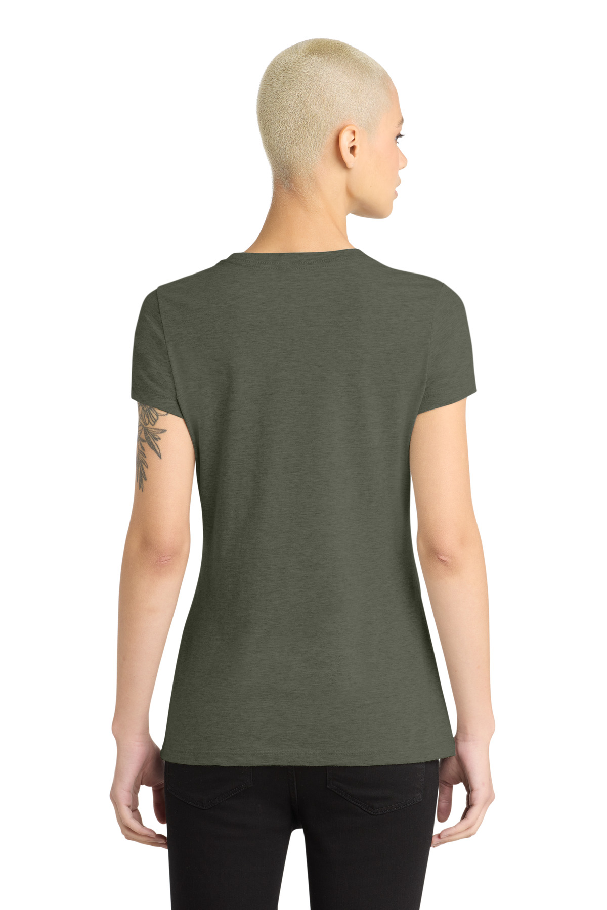 District Women's Perfect Blend CVC Tee. DM108L 3