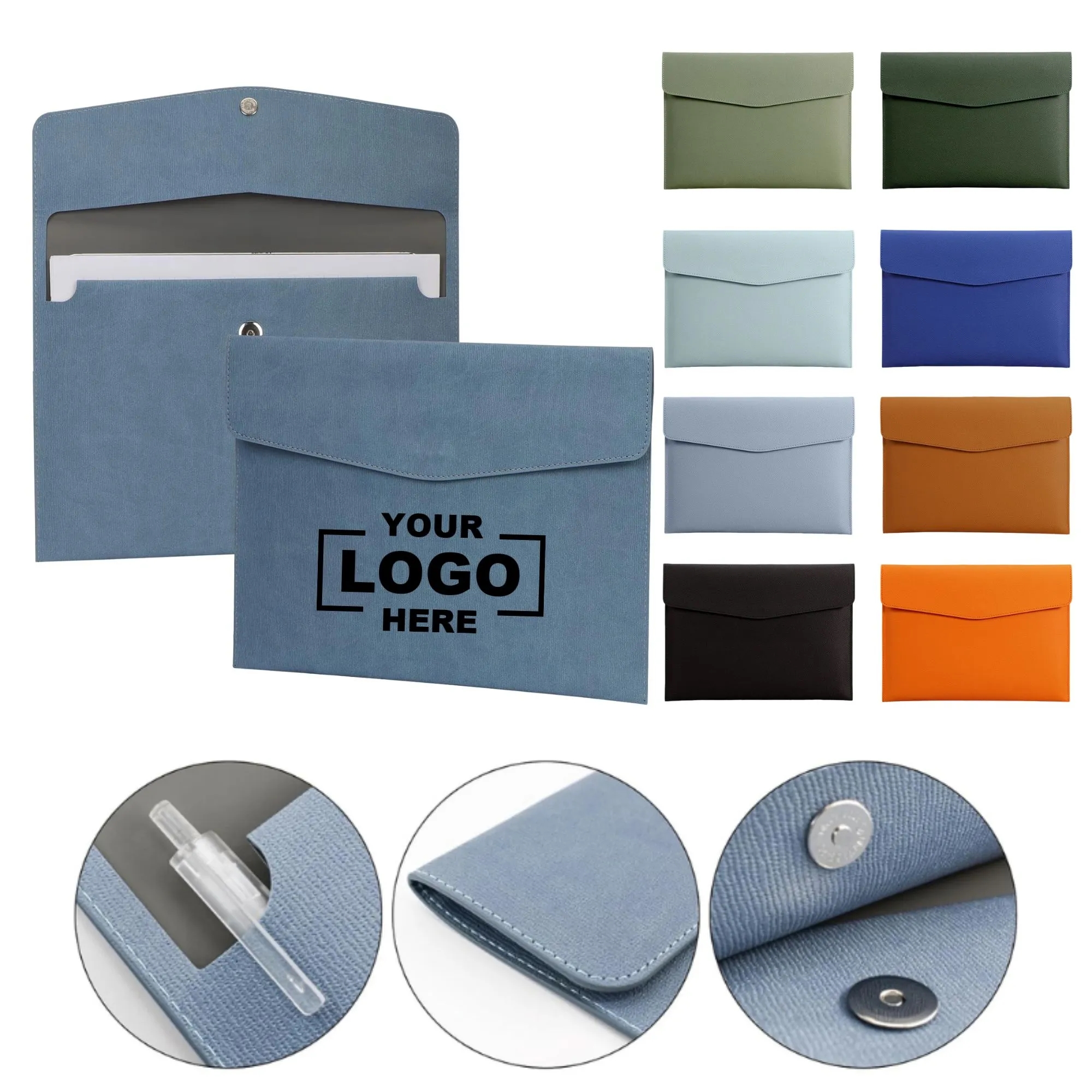 A4 Waterproof PU Leather Business Briefcase