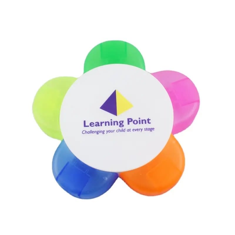Custom Multi-Color Flower Highlighters 8