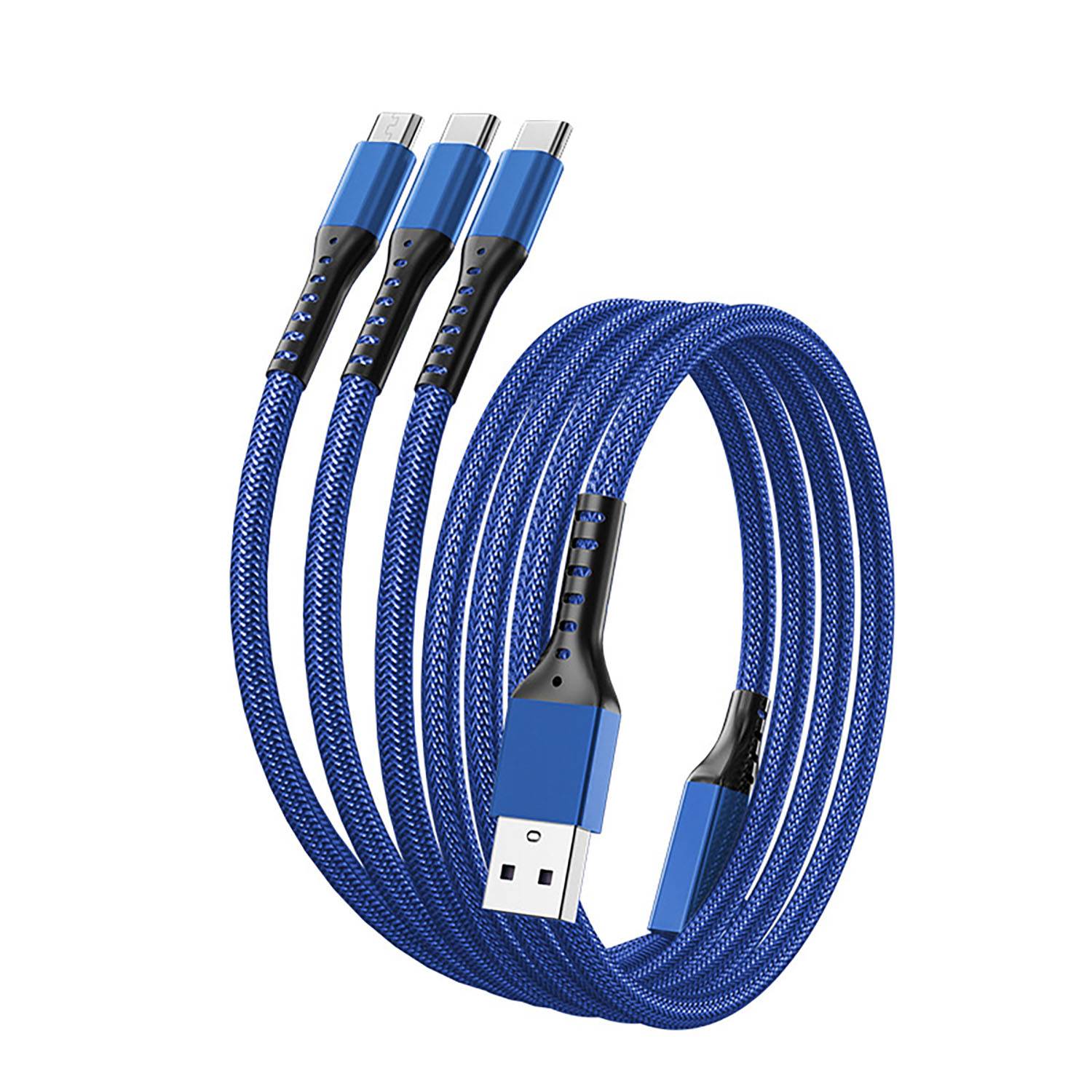 48-Inches Braided 3-in-1 Charging Cable 6