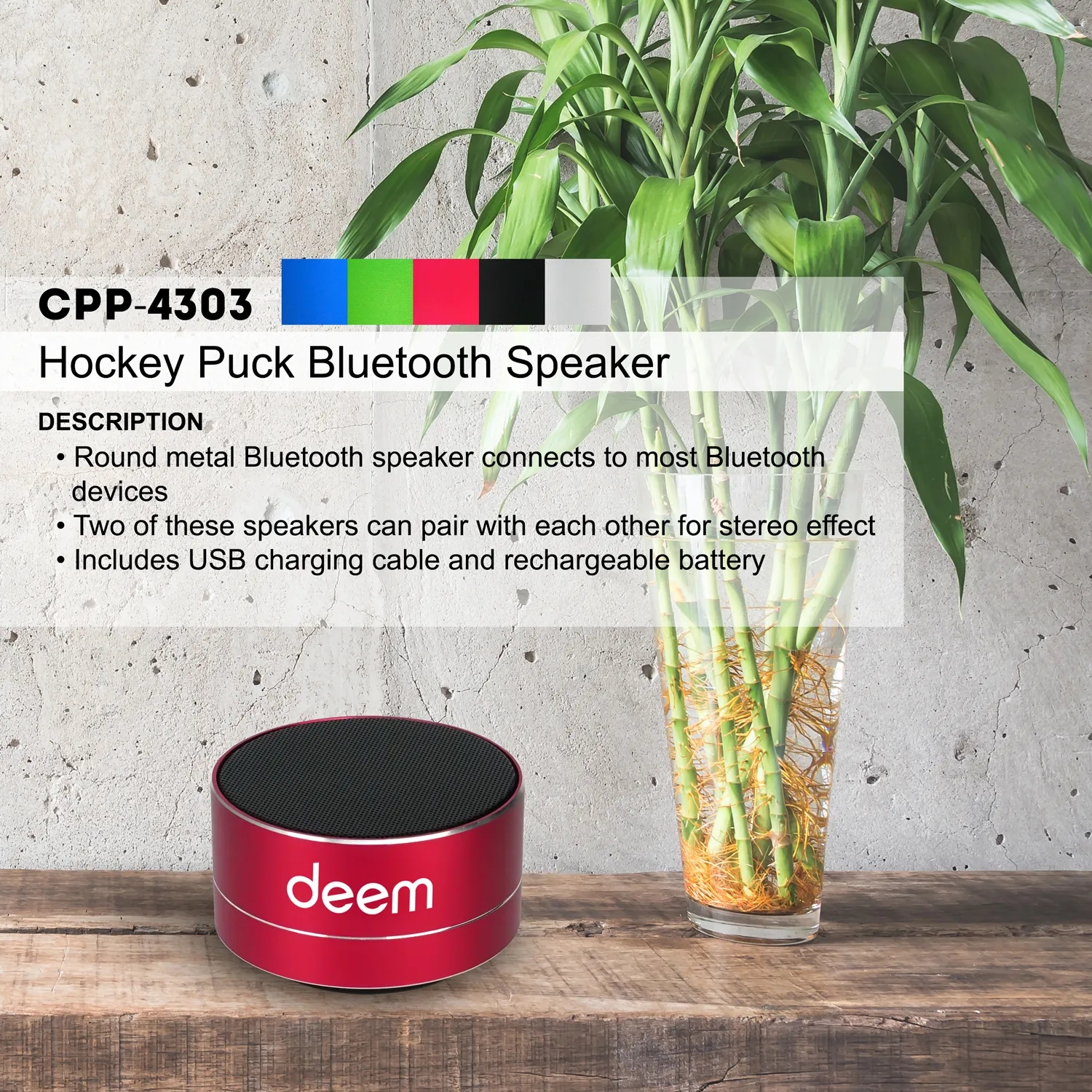 Hockey Puck Bluetooth Speaker 2