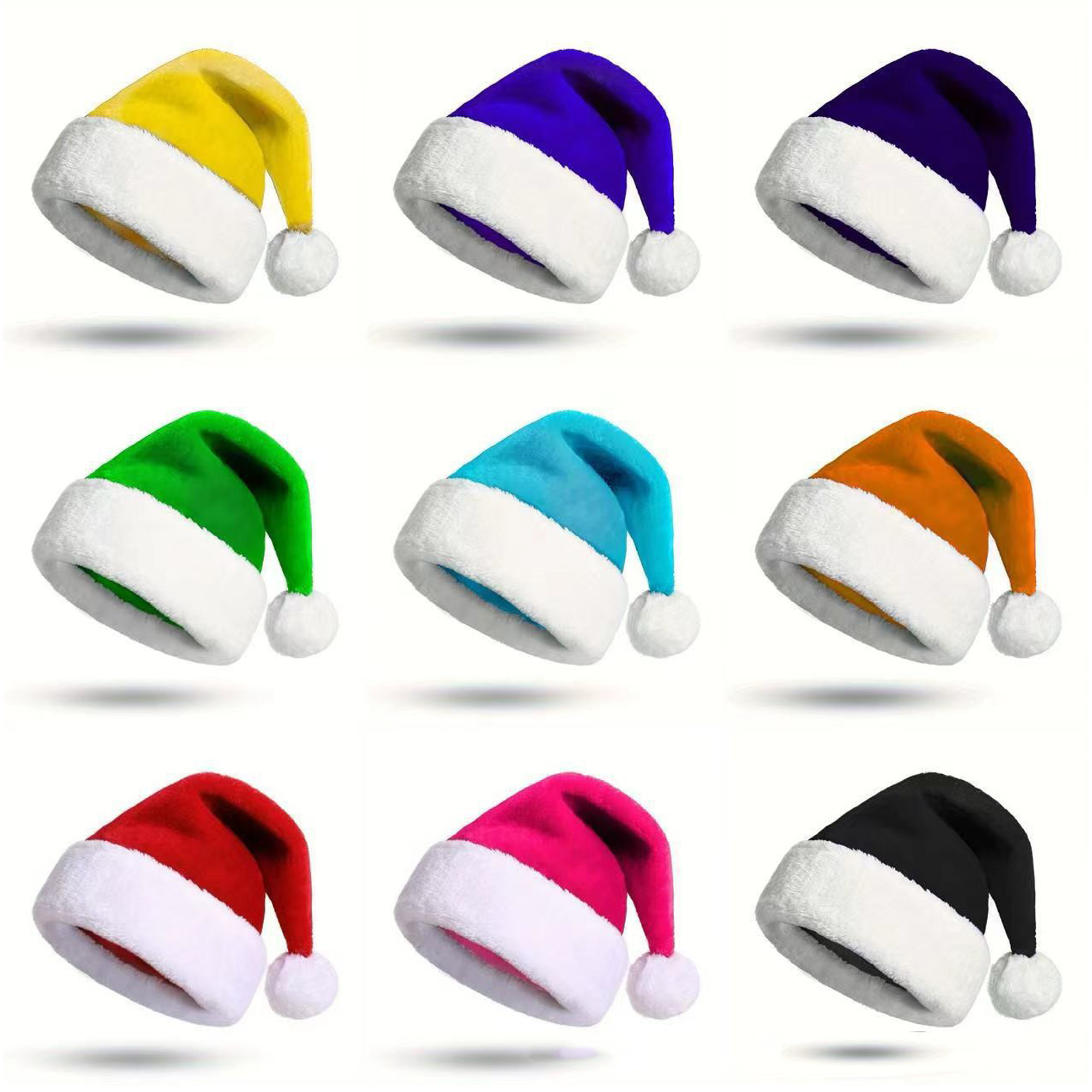 Thickened Cuffed Christmas Hat 3