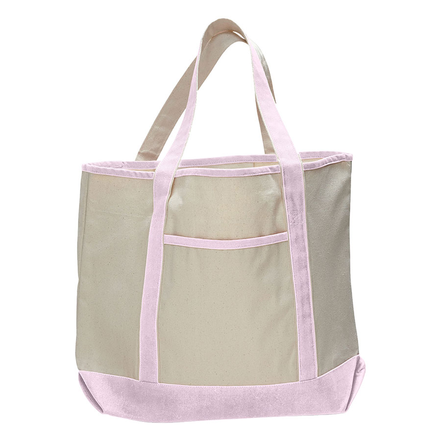 12 oz Cotton Canvas Boat Tote Bag -13.5"W x 16"H x 5D 4